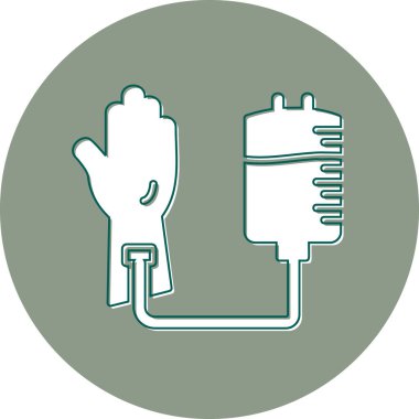 Kan bağışı ikonu vektör illüstrasyonu