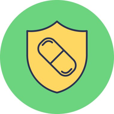 Sağlık hizmetleri web simgesi basit illüstrasyon