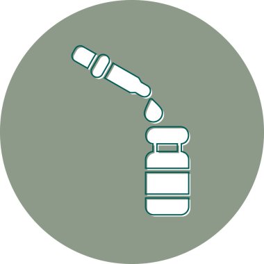 Dropper simgesi, modern tasarım illüstrasyonu