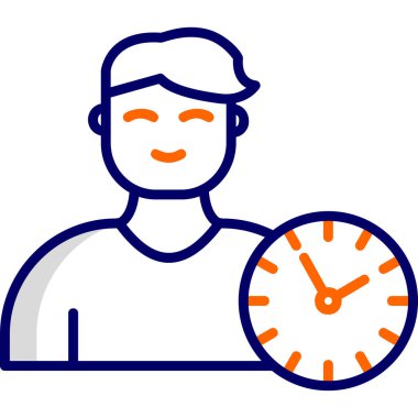 vector illustration of time management modern icon in design