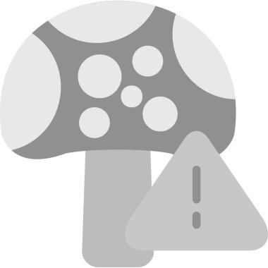 Mantar simgesinin vektör illüstrasyonu