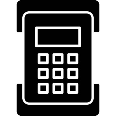 Web hesap makinesi simgesi. vektör illüstrasyonu