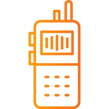 walkie talkie flat icon, simple illustration