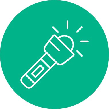 flashlight icon, web simple illustration
