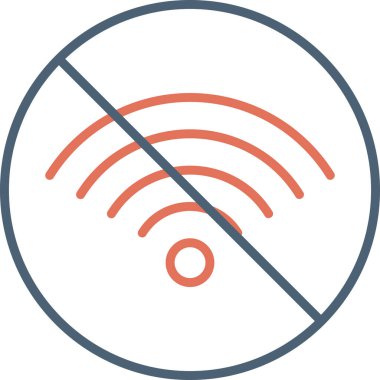 İnternet web simgesi yok basit illüstrasyon