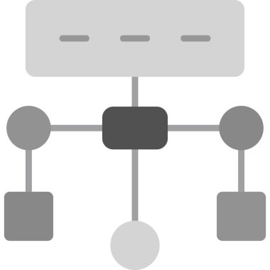 hiyerarşi. Web simgesi basit illüstrasyon