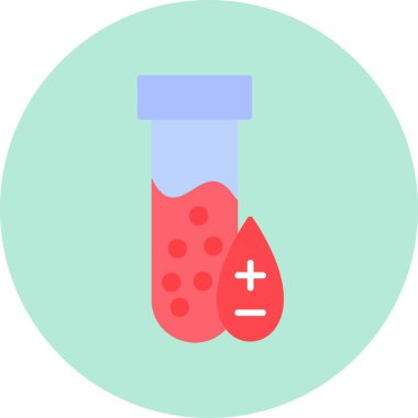 Test tübü simgesinin vektör illüstrasyonu 