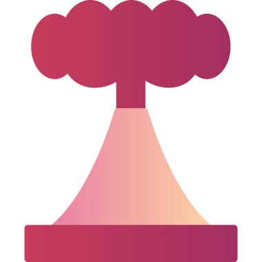 Yanardağ. Web simgesi basit illüstrasyon 