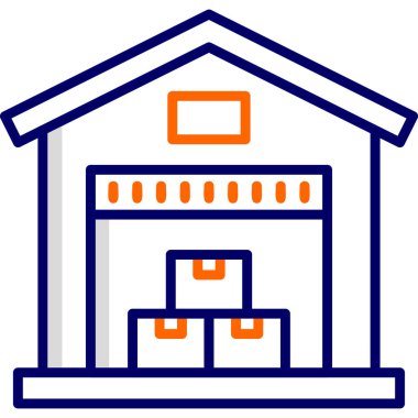 Ev. Web simgesi basit illüstrasyon