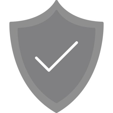 Kalkan. Web simgesi basit illüstrasyon