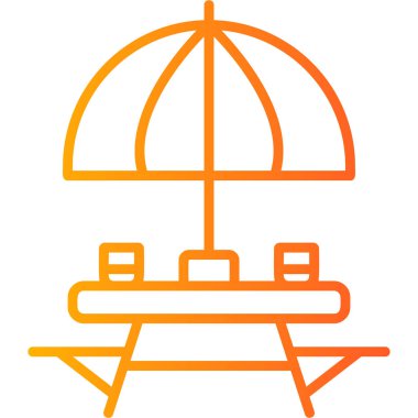 Açık Masa Ağı simgesi basit illüstrasyon