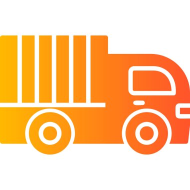 delivery truck. simple web illustration