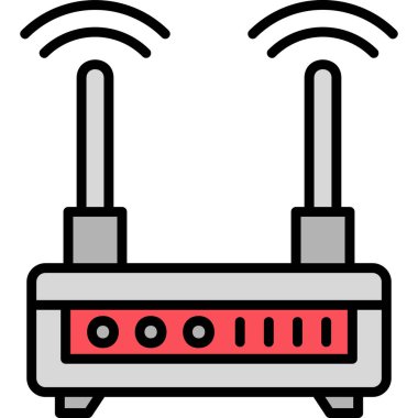 Wifi Router modern vector icon illustration