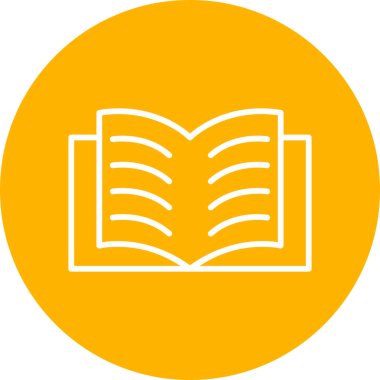 Open Book web icon, vector illustration