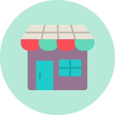 mağaza web simgesi basit illüstrasyon