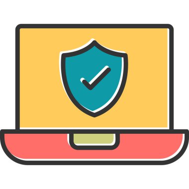 Bilgisayar. Web simgesi basit illüstrasyon