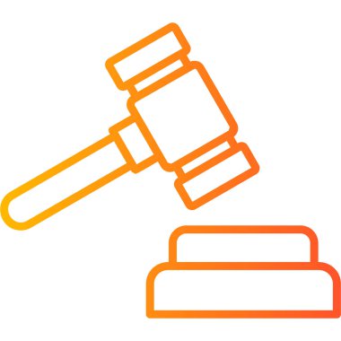 Hukuk. Web simgesi basit illüstrasyon