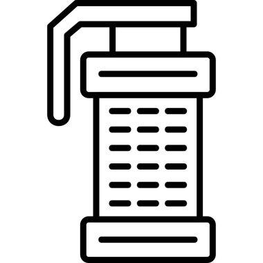  Sis bombası. Web simgesi vektör illüstrasyonu