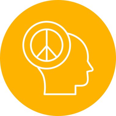 Zihin Barışı simgesi konsepti sembolü