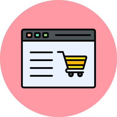 vector illustration of abstract website