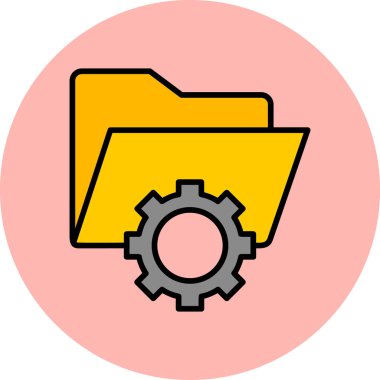 Veri yönetimi renk vektörü çizimi