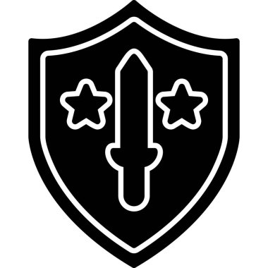 kalkan ikon vektör illüstrasyonu