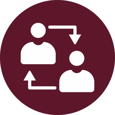 İnsan simgesinin vektör illüstrasyonu