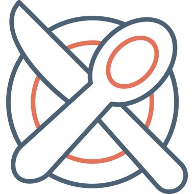 Menünün illüstrasyon vektör simgesi 