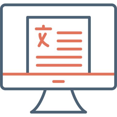 Dilbilim modern simgesi, vektör illüstrasyonu\\