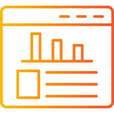 grafik ikonu vektör illüstrasyonu 