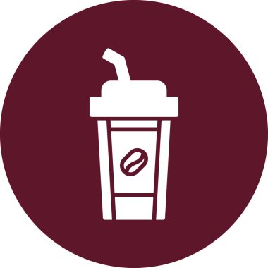 Kahve fincanı simgesi, modern tasarım illüstrasyonu