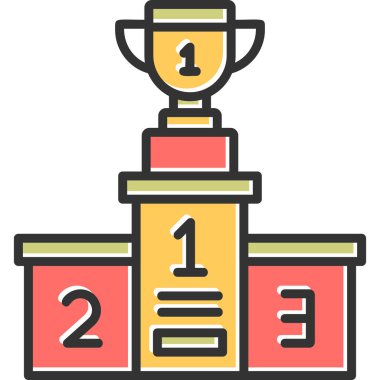 Kupa. Web simgesi basit tasarım