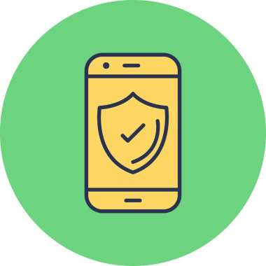 kalkan ikon vektör illüstrasyonu