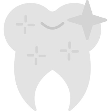 graphic cartoon art illustration of Healthy Clean Tooth