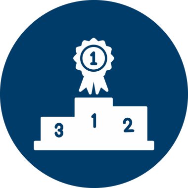 Kazandım. Web simgesi vektör illüstrasyonu