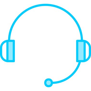 Kulaklık. Web simgesi basit tasarım 