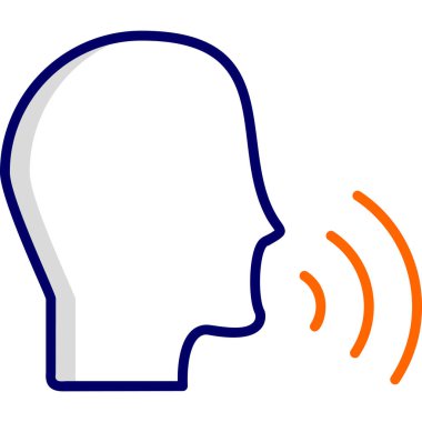 İnsan konuşması. Web simgesi basit illüstrasyon