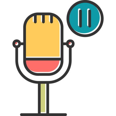 Web simgesi vektör illüstrasyonunu duraklat