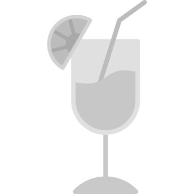 Kokteyl. Web simgesi basit illüstrasyon