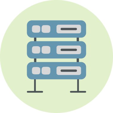 Sunucu. Web simgesi basit illüstrasyon