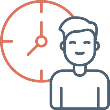 Work Hours icon modern vector illustration
