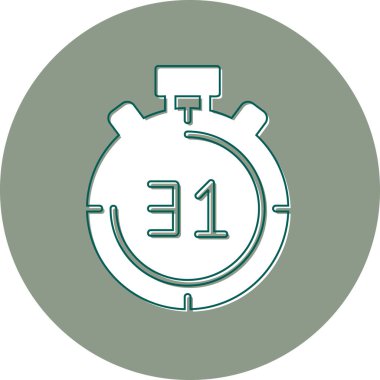 Kronometre Web simgesi basit tasarım