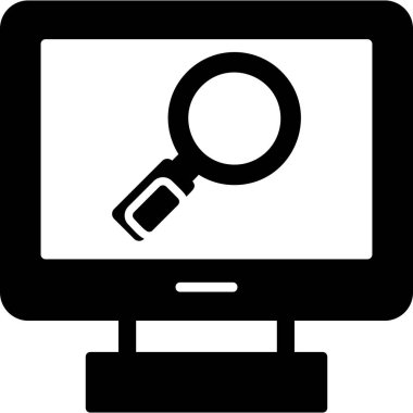 Ara. Web simgesi basit illüstrasyon 