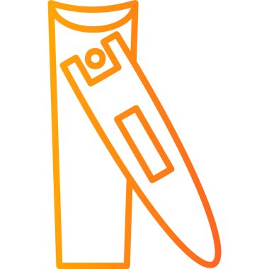 Kişisel ve ticari kullanım için tırnak kırpıcı illüstrasyon simgesi.