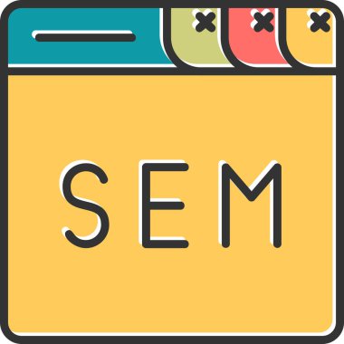 Reklam. Web simgesi basit illüstrasyon