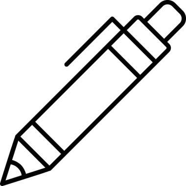 Kalem. Web simgesi basit illüstrasyon