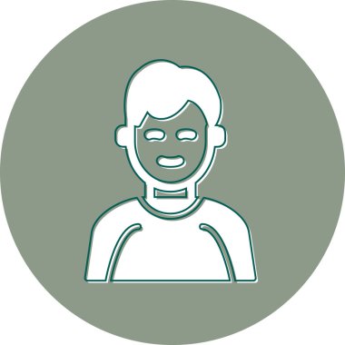 internet user, graphic man logo, simple icon for web page 