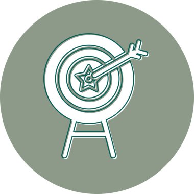 Hedef. Web simgesi basit illüstrasyon