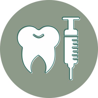 diş simgesi vektör illüstrasyonu