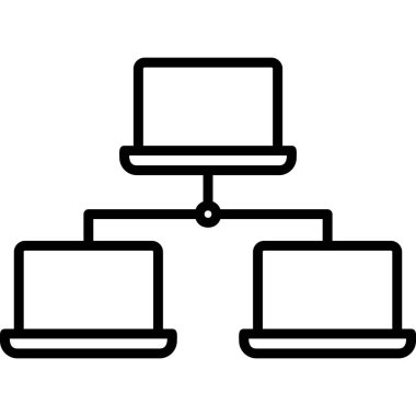 Bilgisayar. Web simgesi basit illüstrasyon